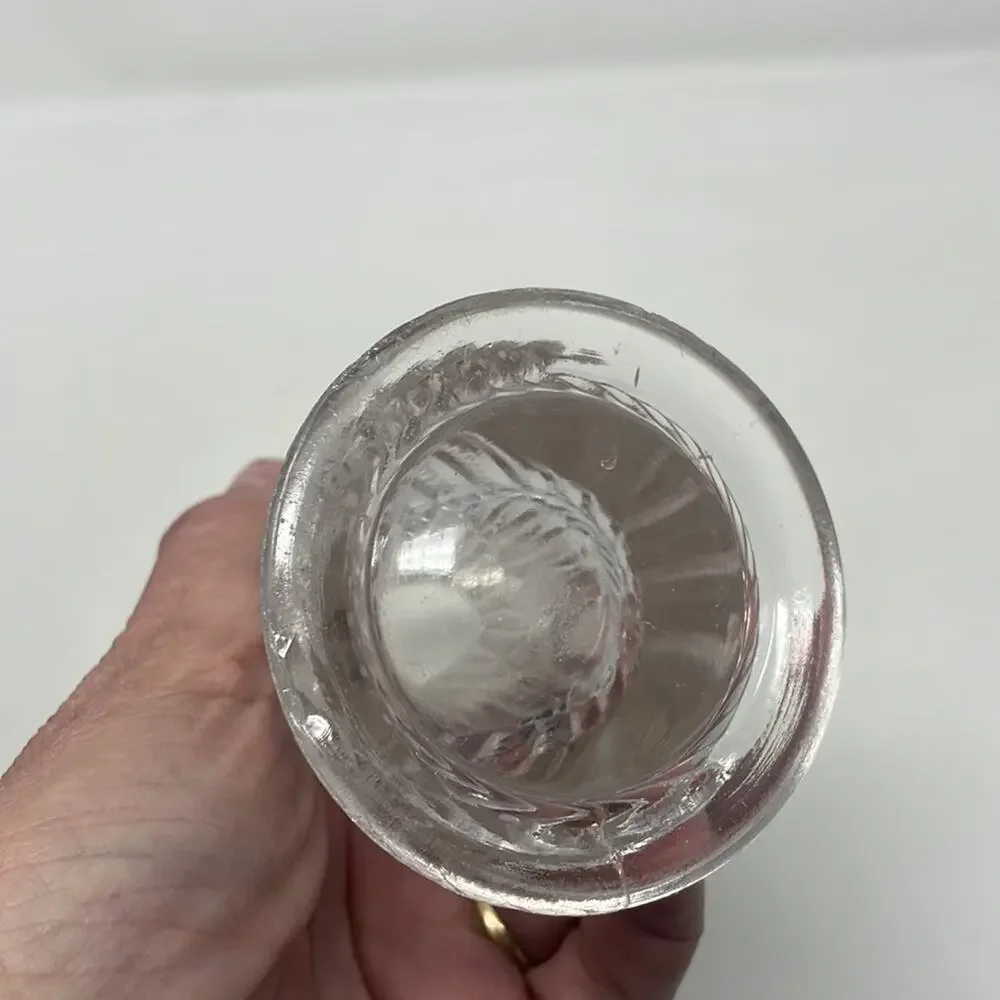 Vintage Early American Pressed Glass Strigil vase Tarentum Glass Co